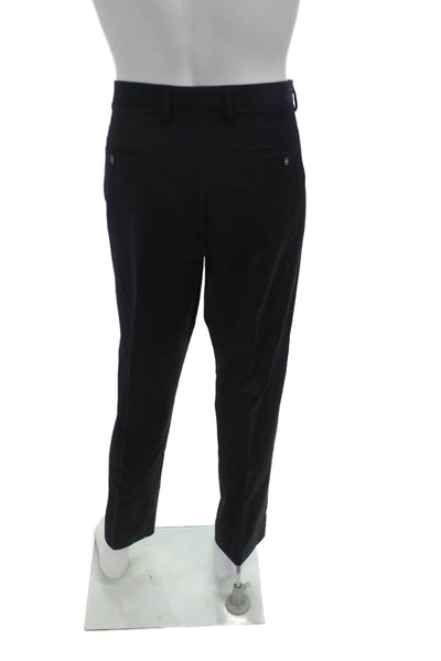 J Crew Mens Dress Pants Black Wool Button Size 36