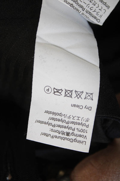 J Crew Mens Dress Pants Black Wool Button Size 36