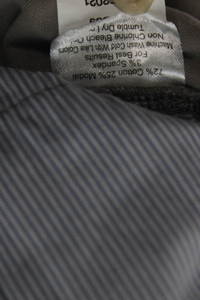 Peter Millar Mens Chino Khakis Gray Button Fly Size 36