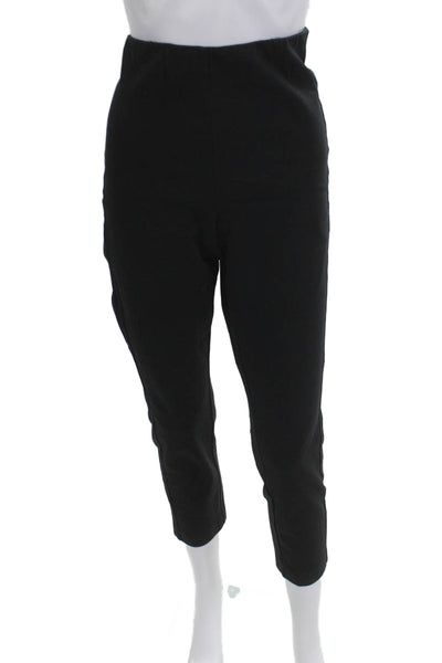 Rag & Bone Womens Cropped Ankle Pants Black Zip Polyester Blend Size 12