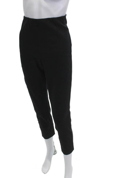Rag & Bone Womens Cropped Ankle Pants Black Zip Polyester Blend Size 12