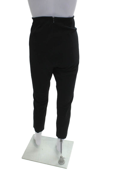 Rag & Bone Womens Cropped Ankle Pants Black Zip Polyester Blend Size 12