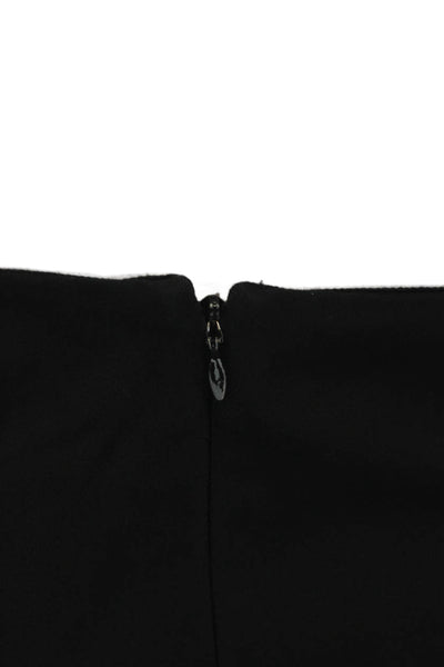 Rag & Bone Womens Cropped Ankle Pants Black Zip Polyester Blend Size 12