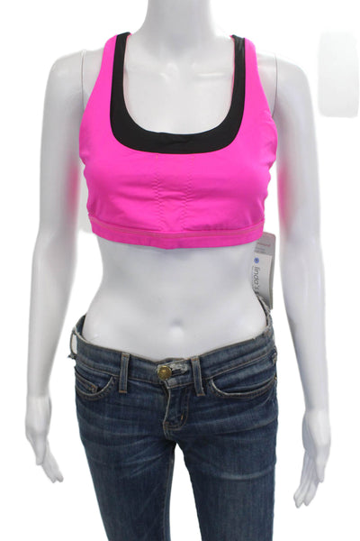 Lululemon Womens Two-Toned Activewear Bra Pink Size 12