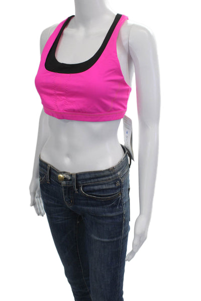 Lululemon Womens Two-Toned Activewear Bra Pink Size 12