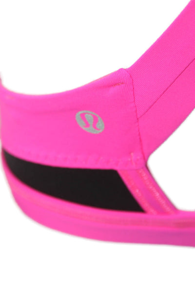 Lululemon Womens Two-Toned Activewear Bra Pink Size 12