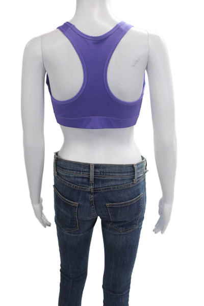 Nike Womens Solid Activewear Bra Purple Size L