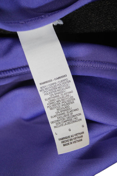 Nike Womens Solid Activewear Bra Purple Size L