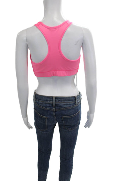 Lululemon Womens Solid Scoop Neck Activewear Bra Purple Size 12