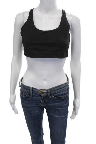 Lululemon Womens Solid Stretch Activewear Bra Black Size 12