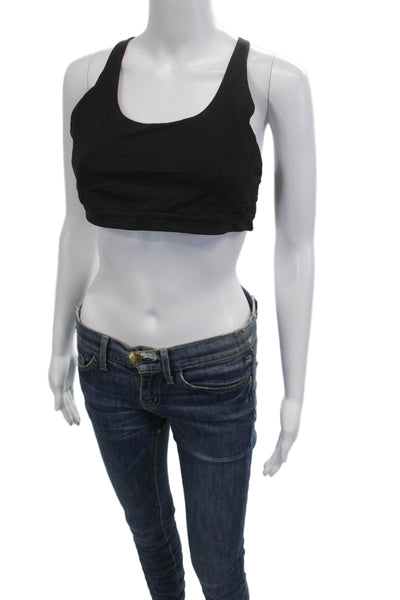 Lululemon Womens Solid Stretch Activewear Bra Black Size 12
