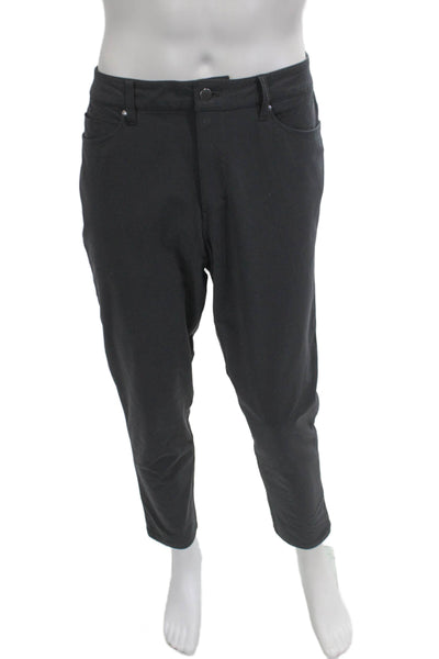 Lululemon Mens Black Ankle Cropped Pants Polyester Size 34