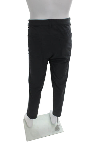 Lululemon Mens Black Ankle Cropped Pants Polyester Size 34