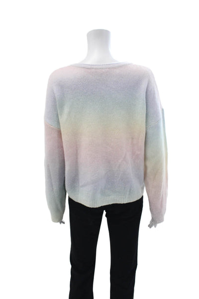 Splendid Unisex Light Blue Pullover Sweater Long Sleeve Wool Blend Size M