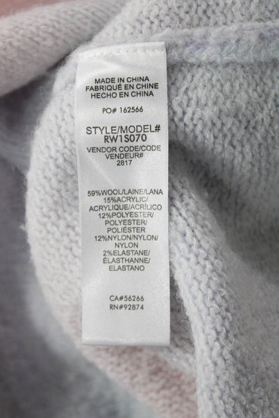Splendid Unisex Light Blue Pullover Sweater Long Sleeve Wool Blend Size M