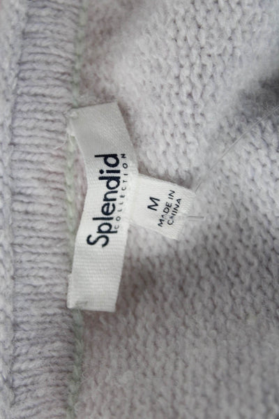 Splendid Unisex Light Blue Pullover Sweater Long Sleeve Wool Blend Size M