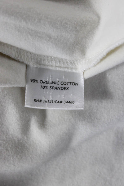 Eileen Fisher Women White Organic Cotton Sleeveless Tank Size L