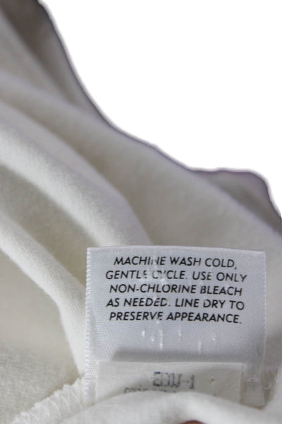 Eileen Fisher Women White Organic Cotton Sleeveless Tank Size L