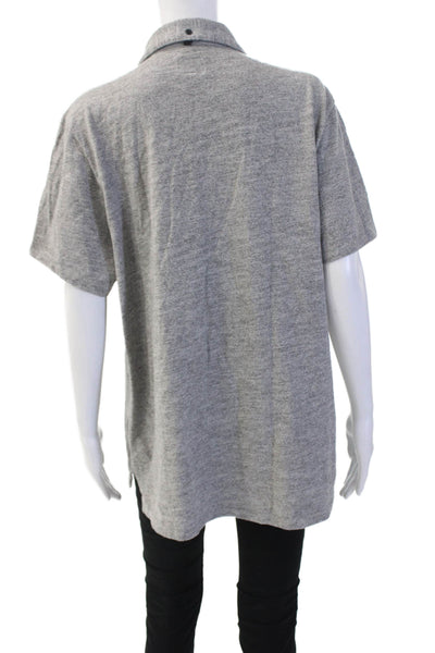 Rag & Bone Mens Collared Short Sleeve Gray Polo Big & Tall Size 2XL