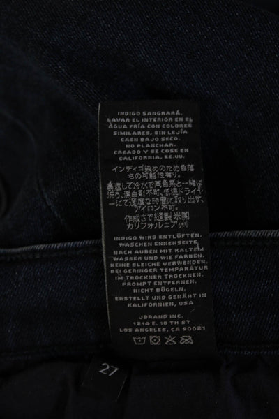 J Brand Women Ankle Cropped Skinny Dark Blue Jeans Size 27