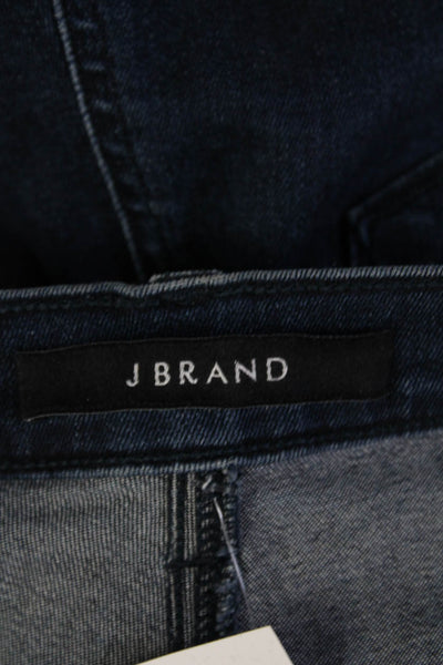 J Brand Women Ankle Cropped Skinny Dark Blue Jeans Size 27