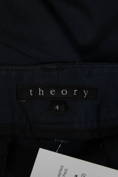 Theory Unisex Dark Blue Cropped Ankle Pants Size 4
