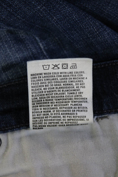 Citizens of Humanity Womens Boyfriend Cropped Jeans Dark Blue Size 27