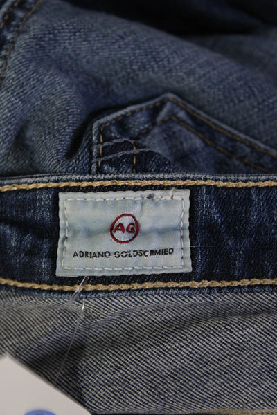 AG Adriano Goldschmied Womens Skinny Ankle Jeans Dark Blue Low Rise Size 24
