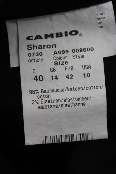 Cambio Womens Black Mid Rise Jeans Size 10