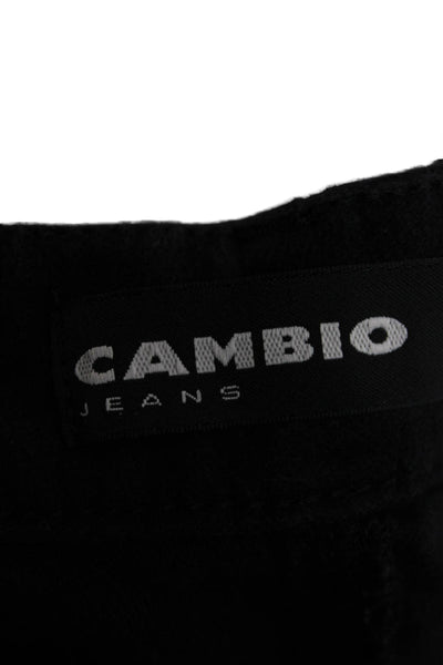 Cambio Womens Black Mid Rise Jeans Size 10