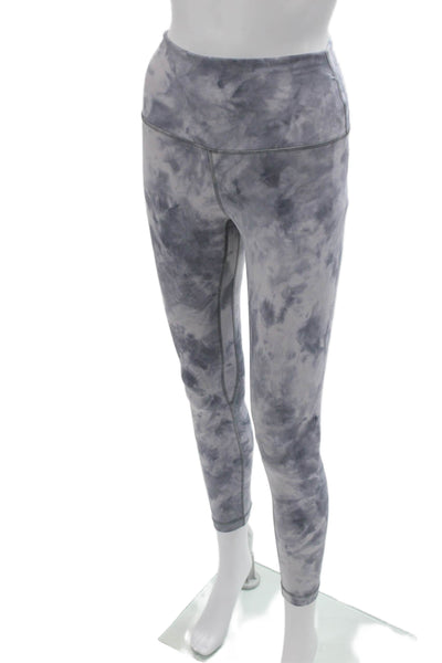 Lululemon Womens Ankle Leggings Gray Nylon Blend Size 6