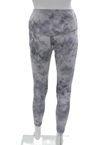 Lululemon Womens Ankle Leggings Gray Nylon Blend Size 6