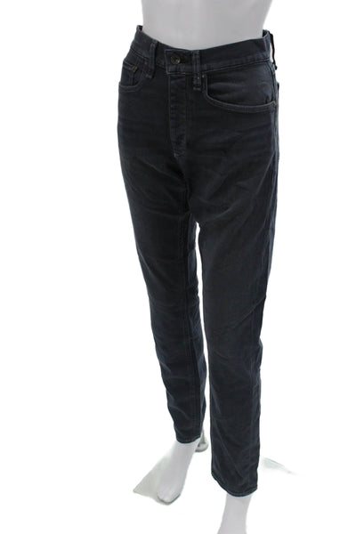 Rag & Bone Mens Dark Gray Straight Jeans Mid Rise 32 Inseam Size 29
