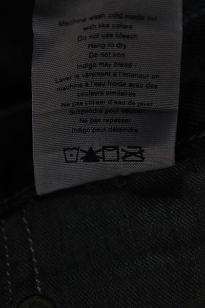 Rag & Bone Mens Dark Gray Straight Jeans Mid Rise 32 Inseam Size 29