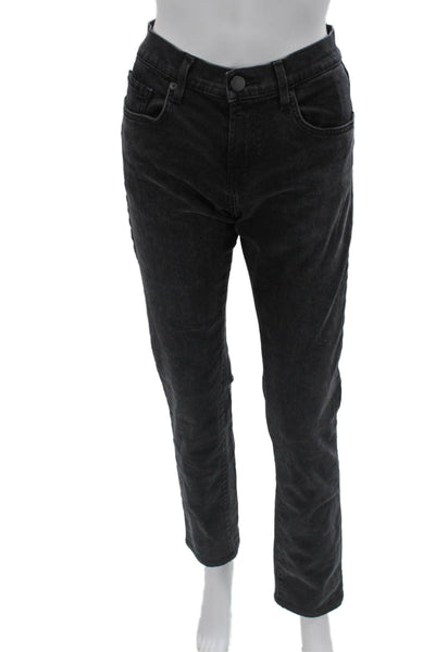 J Brand Womens Straight Dark Gray Mid Rise Jeans Size 30