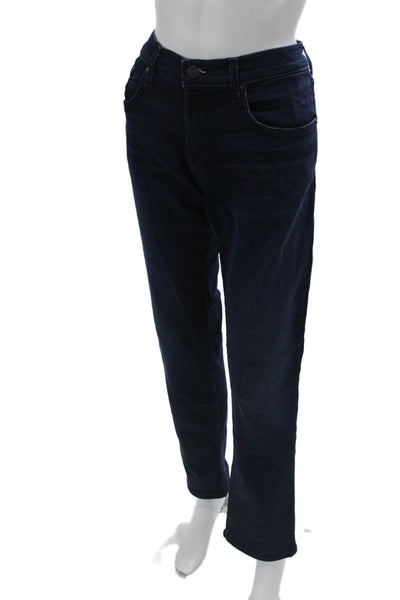 J Brand Unisex Straight Jeans Dark Blue Mid Rise Size 30