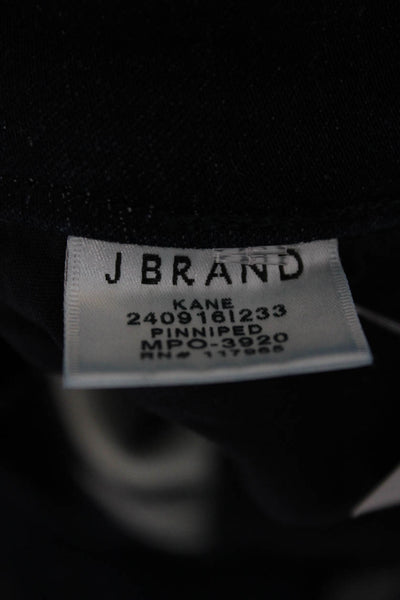 J Brand Unisex Straight Jeans Dark Blue Mid Rise Size 30
