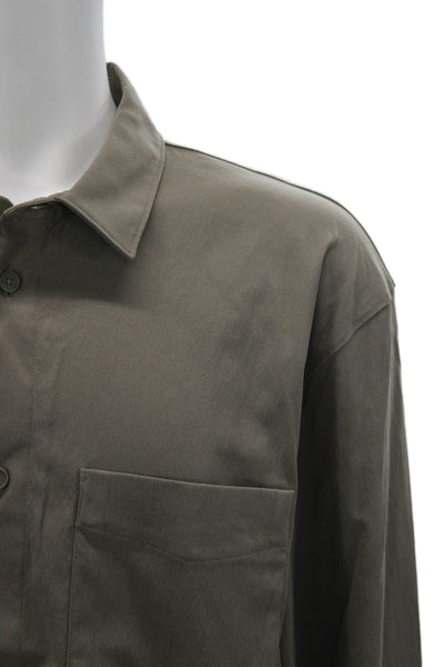 Lululemon Mens Long Sleeves Button Down Shirt Taupe Brown Size Extra Extra Large