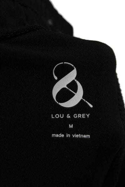 Lou & Grey Unisex Jogger Sweatpants Black Drawstring Size S