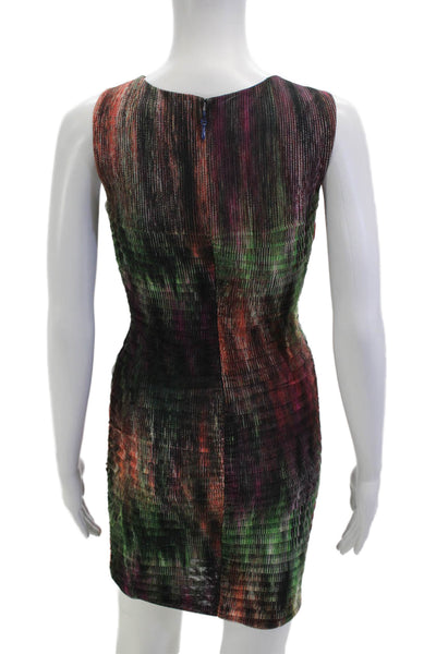 BCBGMAXAZRIA Womens Black Bodycon Mini Dress Sleeveless Polyester Size XS