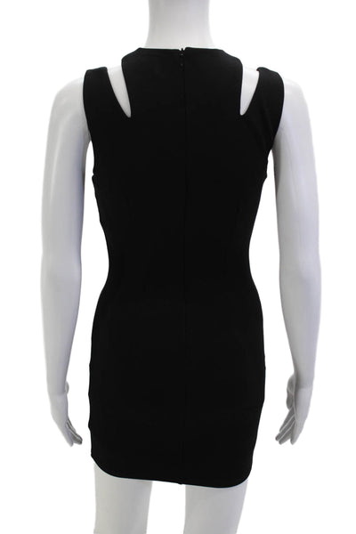 Superdown Womens Black Bodycon Mini Dress Sleeveless Crew Neck Size XS