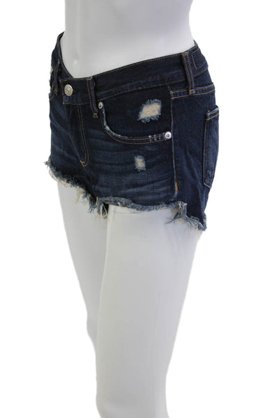 Rag & Bone Jean Unisex Dark Blue Cotton Beach Shorts Size 24