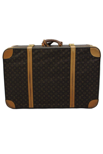 Louis Vuitton Vintage Monogram Coated Canvas Large Suitcase Brown