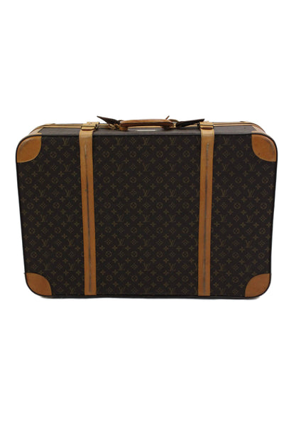 Louis Vuitton Sirius Monogram Canvas Trunk Luggage 20" Suitcase Brown