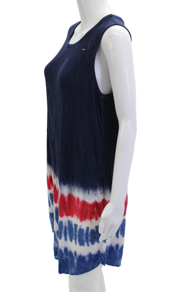 PJ Salvage Women Tank Shift Dress Dark Blue Sleeveless Above Knee Size XL