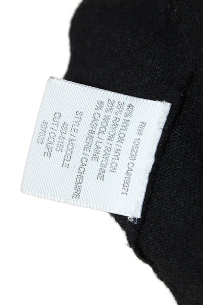 Joie Women V-Neck Tunic Sweater Black Long Sleeve Size S