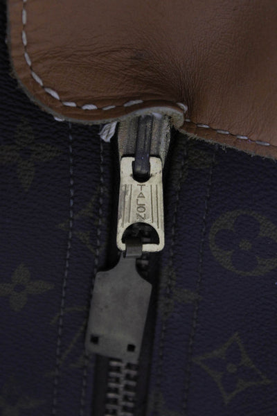 Louis Vuitton Womens Canvas Monogram Print Pullman Zippered Suitcase Brown