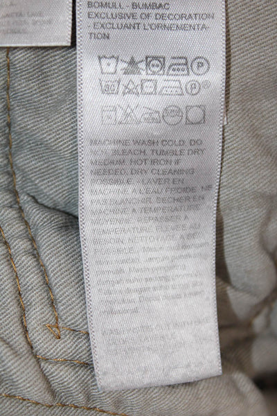 Levis Mens Straight Dark Gray Jeans 100% Cotton Button Fall 90s Size 35