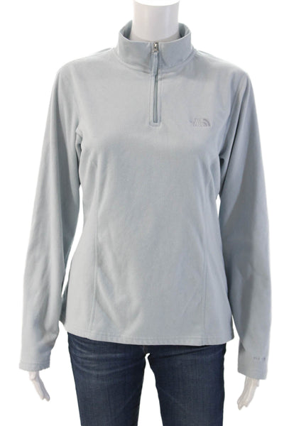 The North Face Womens Light Blue Windbreaker Jacket Full Zip Size L