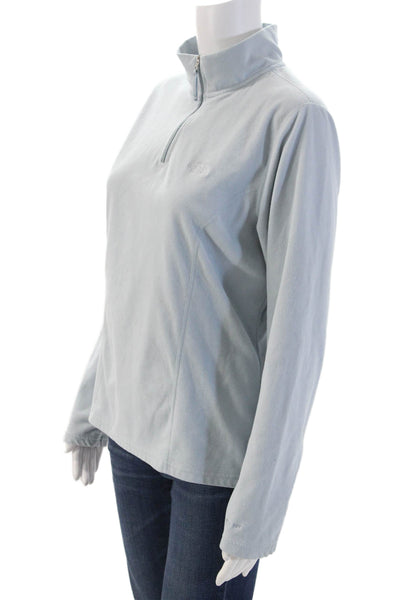 The North Face Womens Light Blue Windbreaker Jacket Full Zip Size L